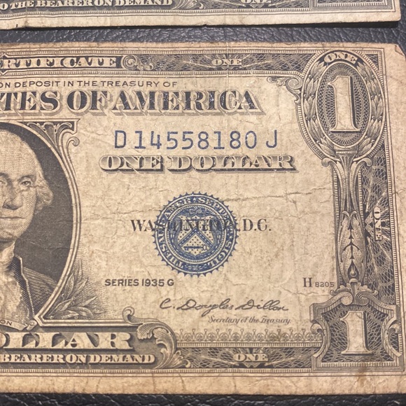 One dollar silver certificate 1935 - Picture 7 of 8
